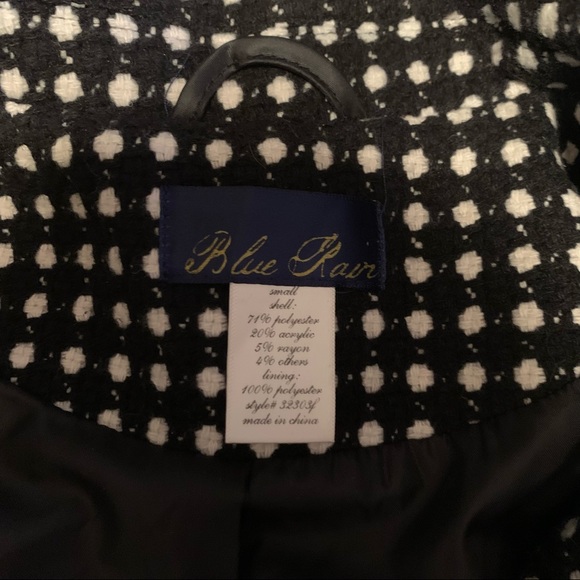 Perfect black and white peplum pea coat - Picture 5 of 7